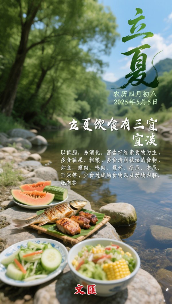 巨人配资 文汇海报｜今日立夏！顺时养生，立夏饮食有三宜